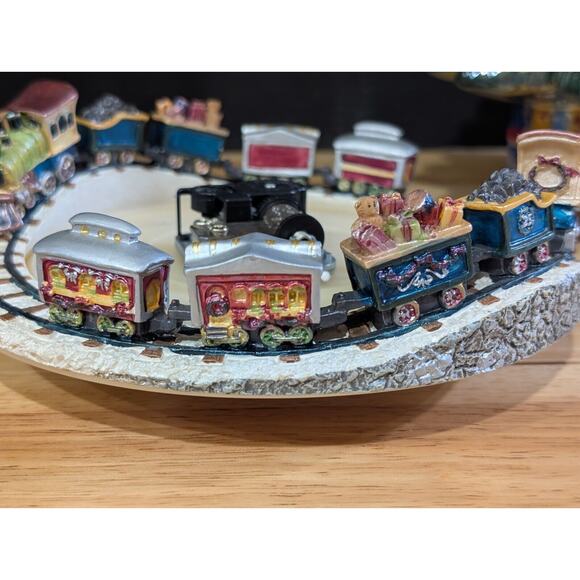 Christopher Radko Holiday Celebrations Christmas Tree Train Musical Centerpiece - Picture 6 of 7